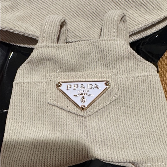 Beige Knit Bucket Hat and Top Set for Labubu - Picture 3 of 3